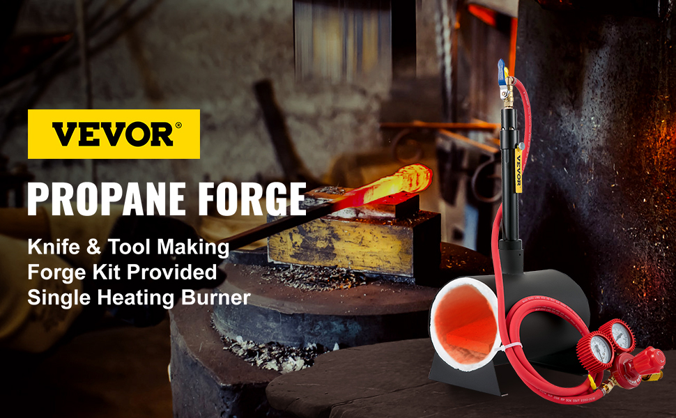 VEVOR Propane Melting Furnace 10kg 2462f Metal Foundry Furnace Kit with Graphite Crucible and Tongs Casting Melting Smelting Refining Precious Metals