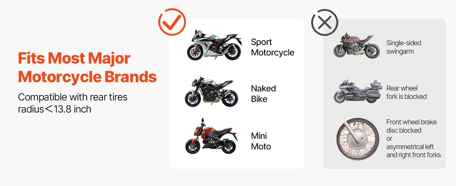 thumbnail image 2 of Motorcycle Stand Lift Combo - 880lb Capacity Front & Rear Paddock Stands For Sport Bikes 2 of 11