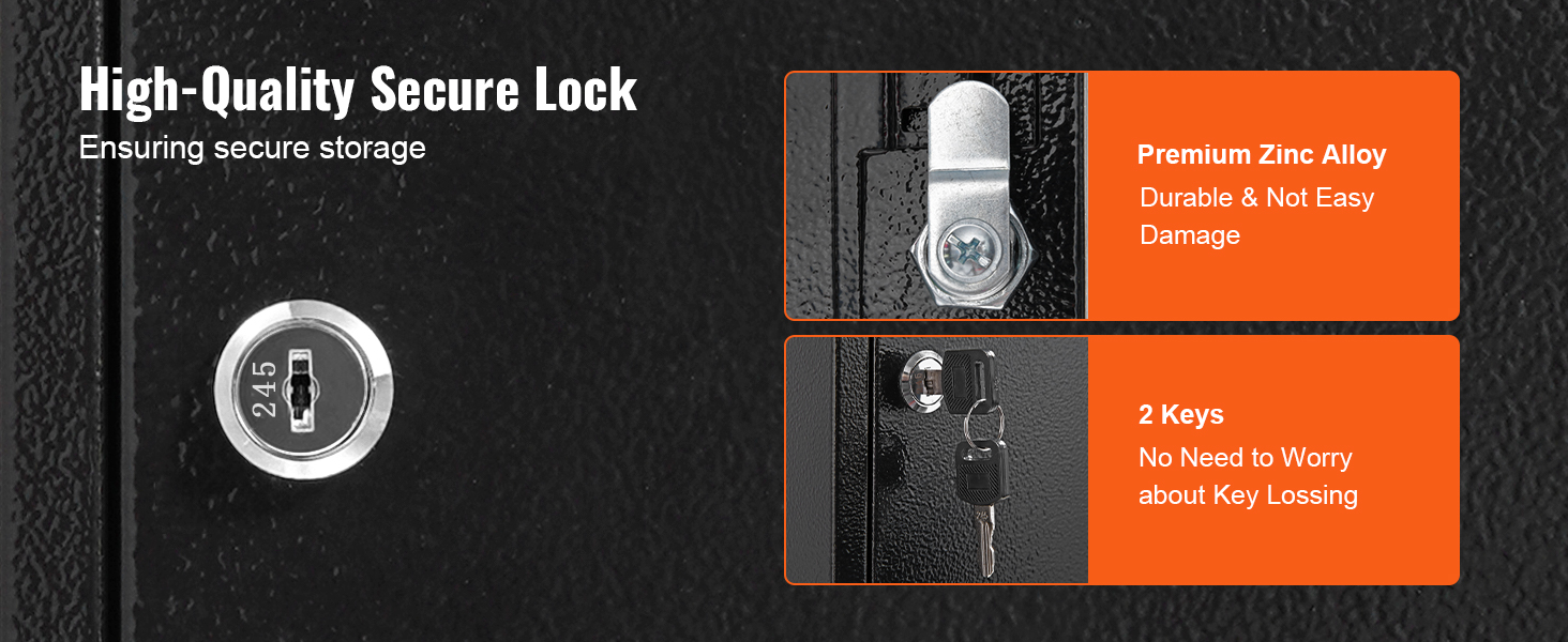 WeHere Caja de bloqueo de llaves (32 llaves), soporte de pared para  gabinete de llaves con 32 etiquetas de llave, caja de seguridad para  llaves, caja