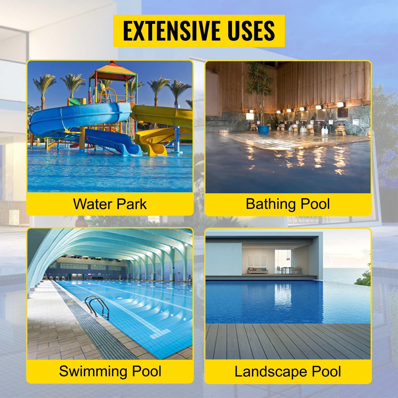 VEVOR Swimming Pool Pump, 1HP 110V