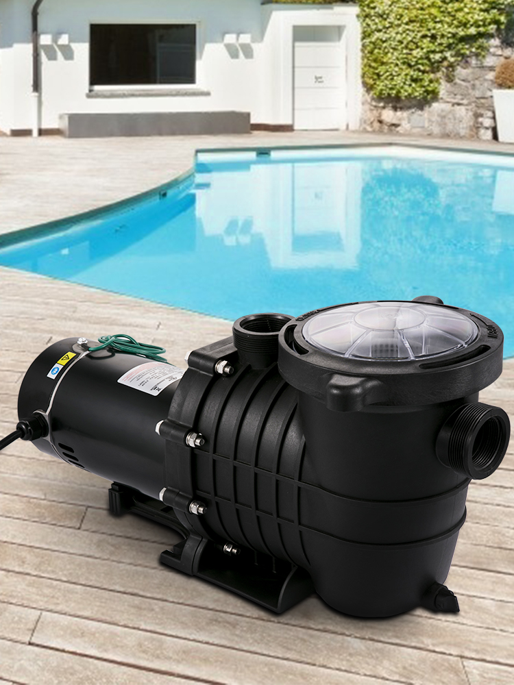 VEVOR Swimming Pool Pump 1HP, Dual Voltage 110V 220V, Powerful Self-priming for In/Above Pool Water Circulation, w/ Strainer Basket, 2pcs 1-1/2'' NPT Connectors, Certified | VEVOR US