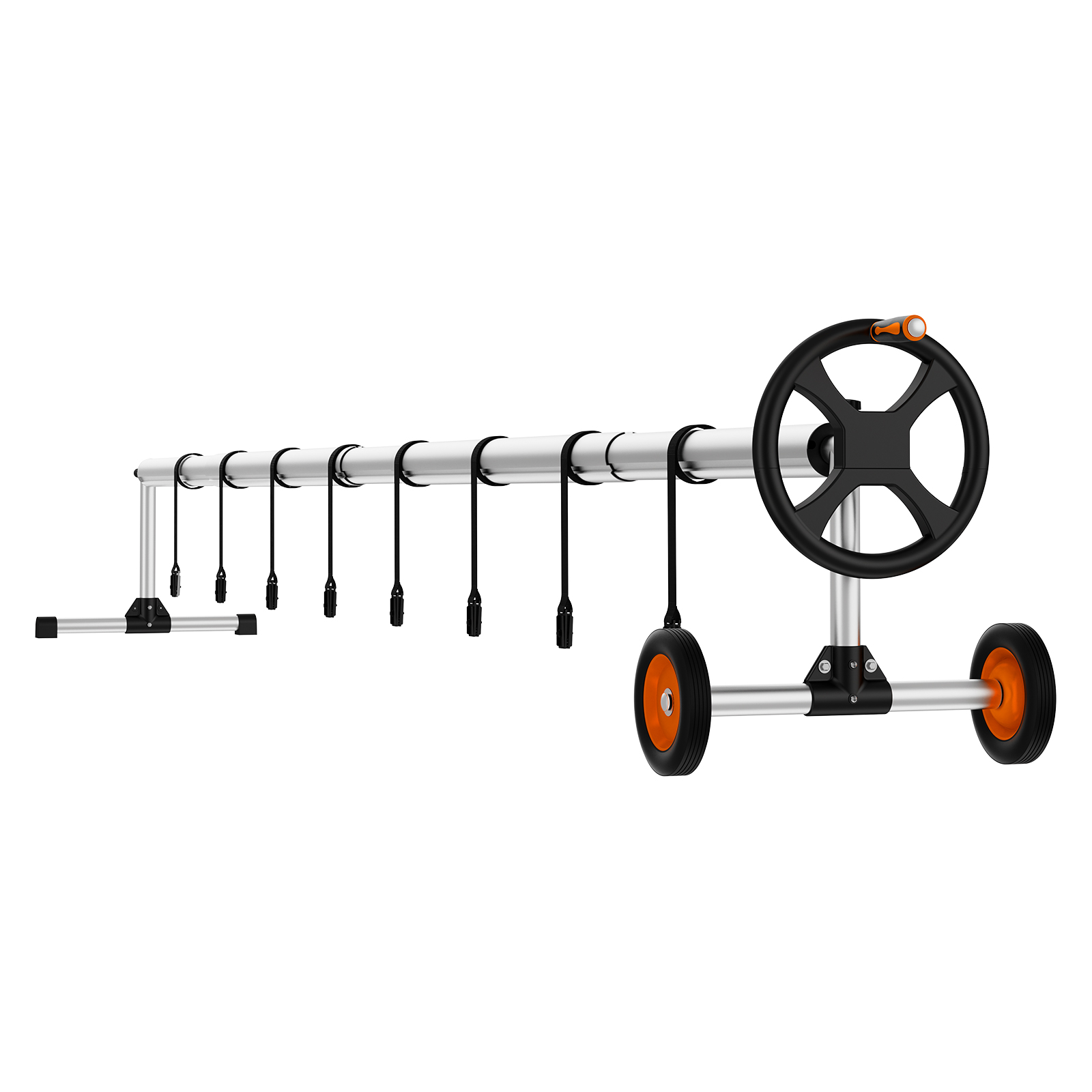 VEVOR Pool Cover Reel Aluminum Solar Cover Reel for Inground Pools 22/18 ft - Imagen 12 de 26