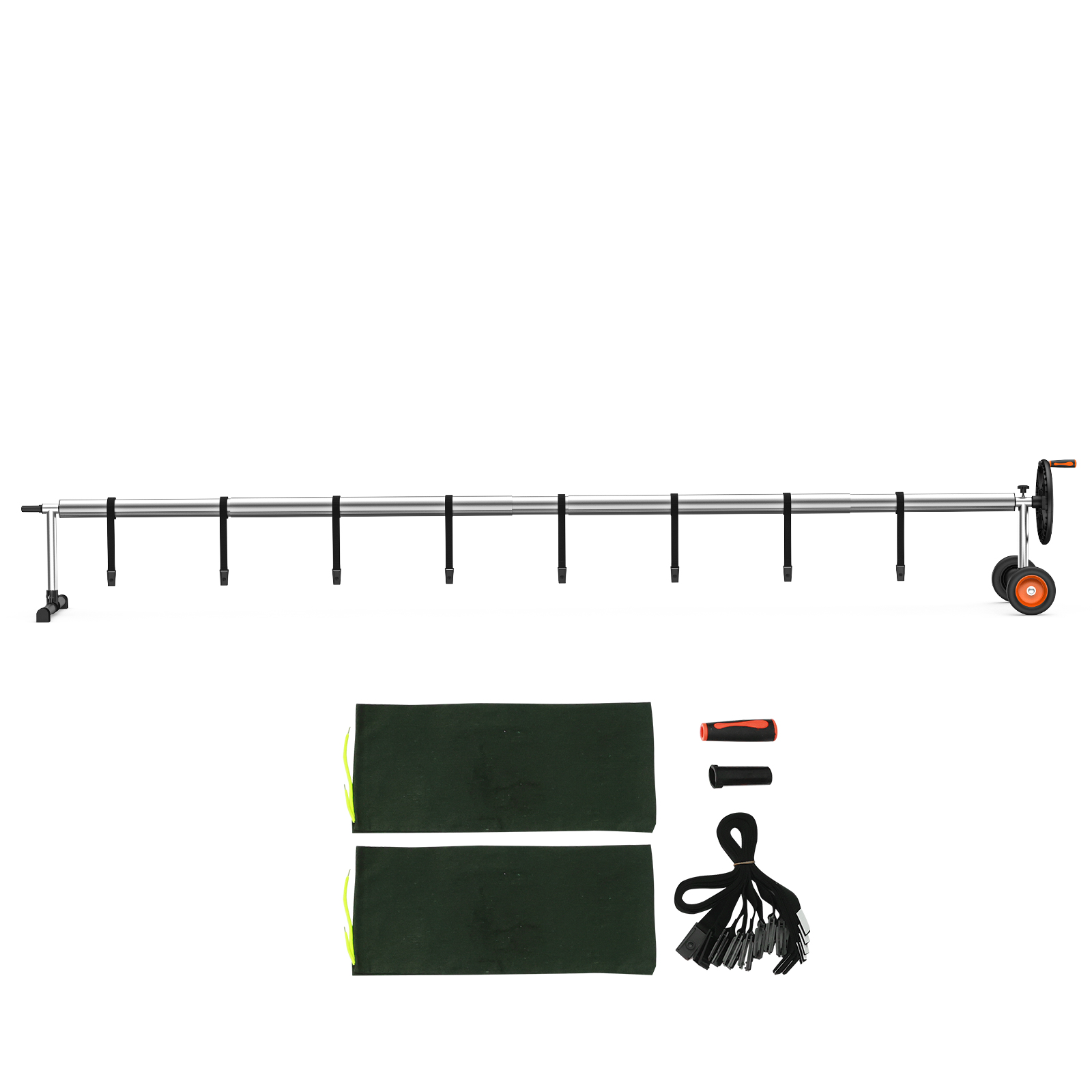 VEVOR Pool Cover Reel Aluminum Solar Cover Reel for Inground Pools 22/18 ft - Imagen 11 de 26