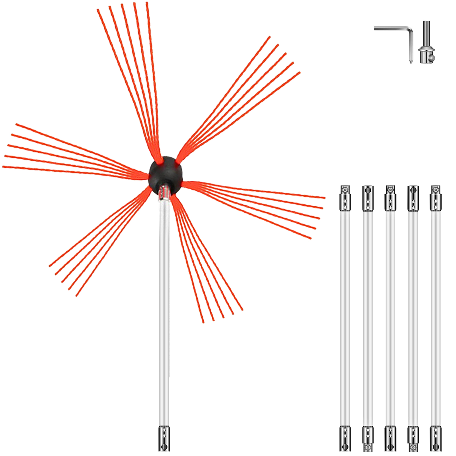 chimney sweep kit, 26FT, nylon