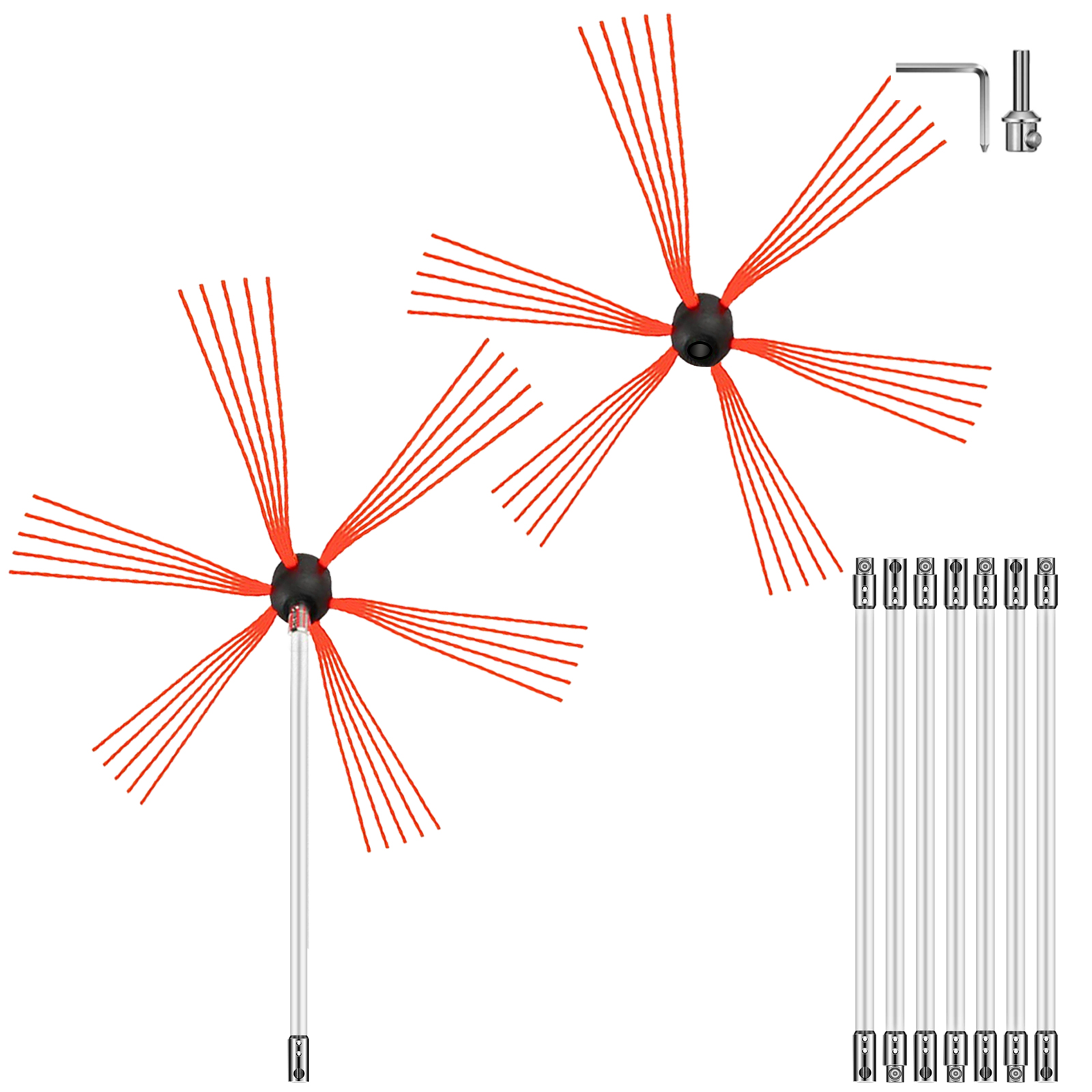 chimney sweep kit, 26FT, nylon