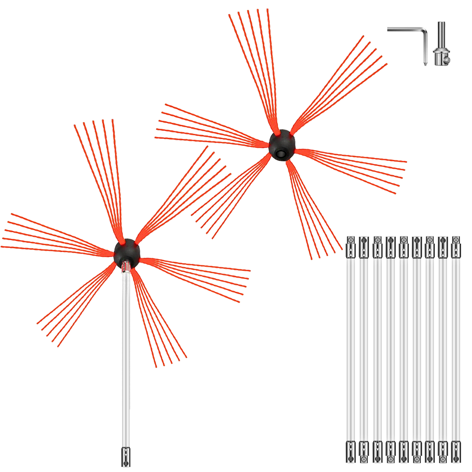 chimney sweep kit, 26FT, nylon