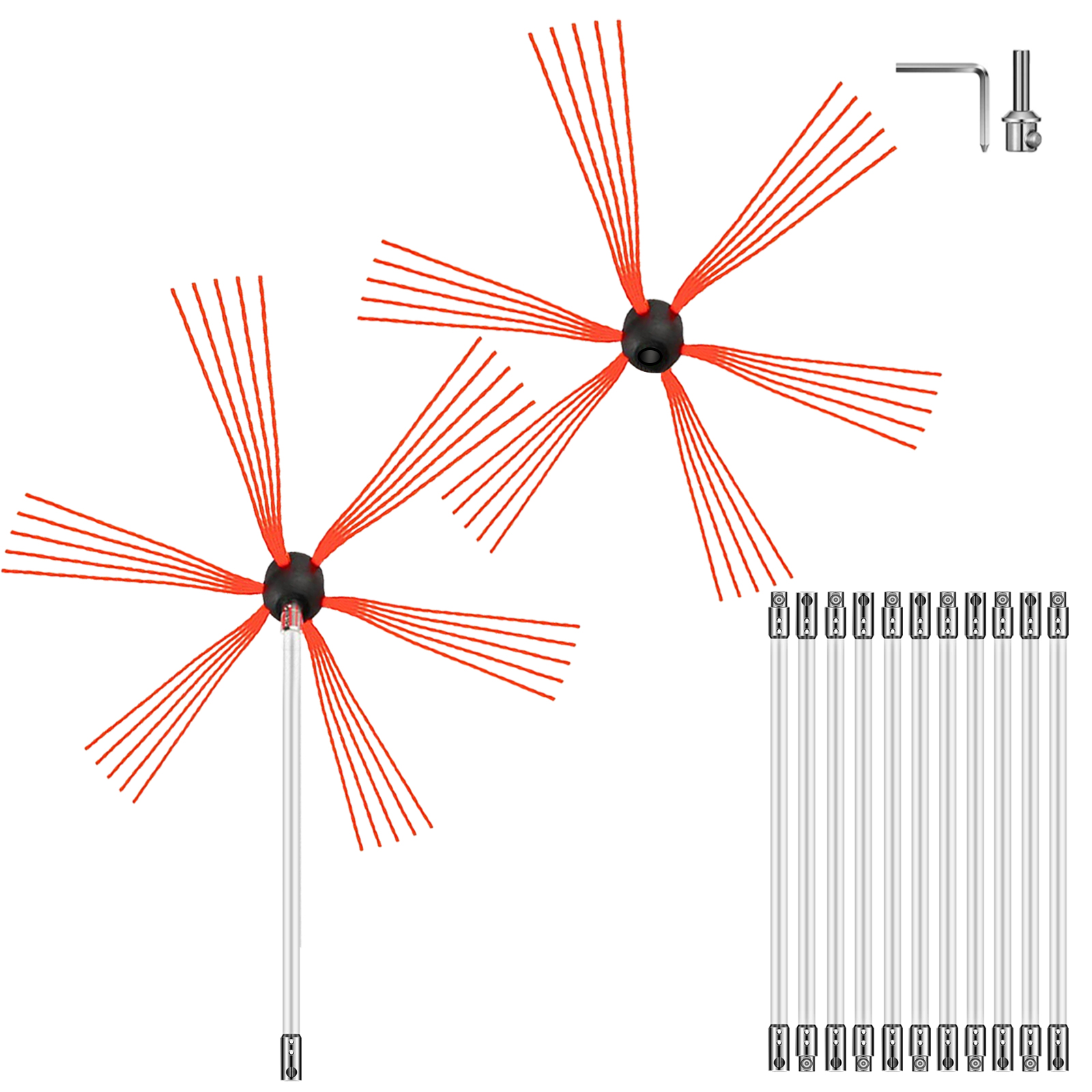 chimney sweep kit, 26FT, nylon
