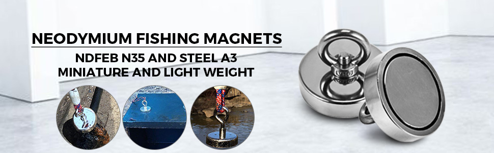 VEVOR Fishing Magnet D80*18-300kg Stainless Steel Strong Neodymium Super  Professional