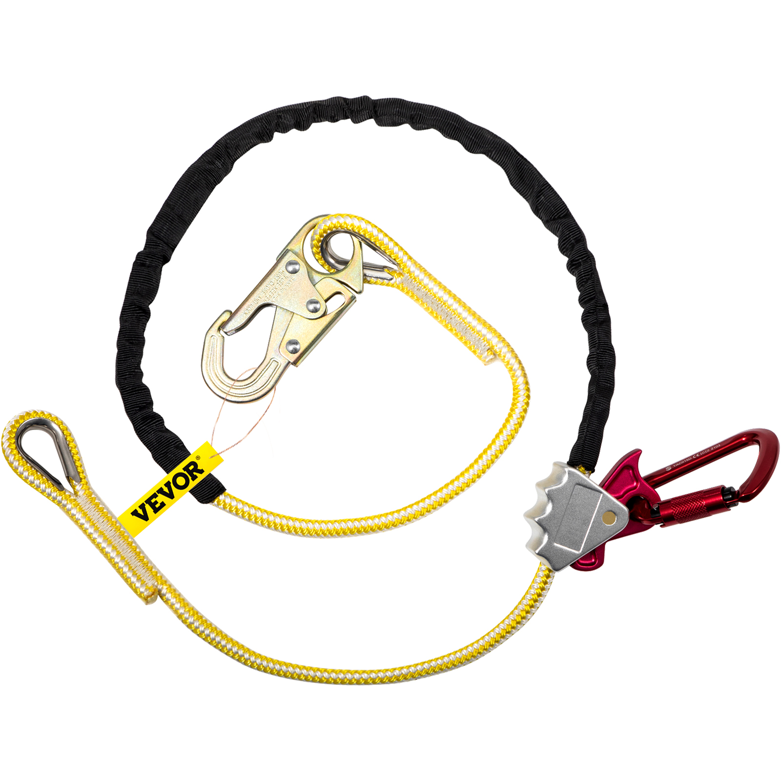 VEVOR Positioning Lanyard, 1/2 inch x 10 ft Positioning Rope