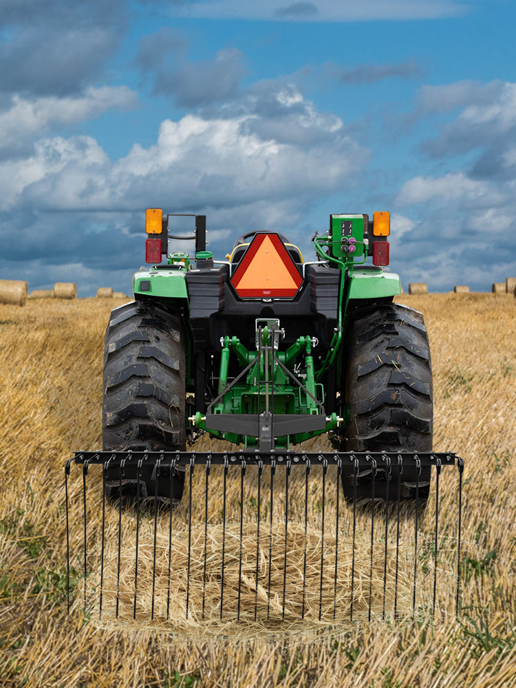 Vevor Landscape Rake Tractor Rake 60" Tow Behind Lawn Garden Rake For Atv Utv VEVOR CA