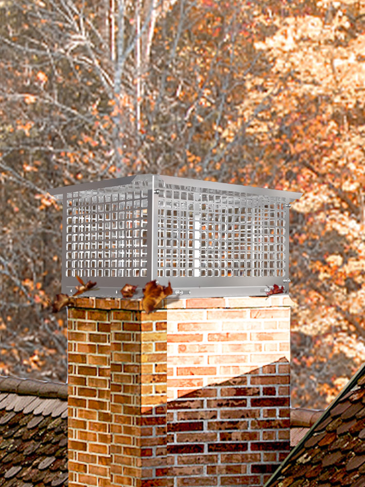 Chimney Cap,13 x 24 in,304 Stainless Steel