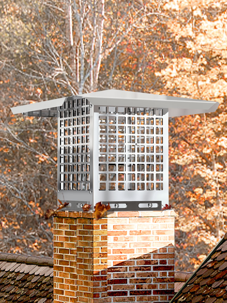 Chimney Cap,8 x 8 in,304 Stainless Steel
