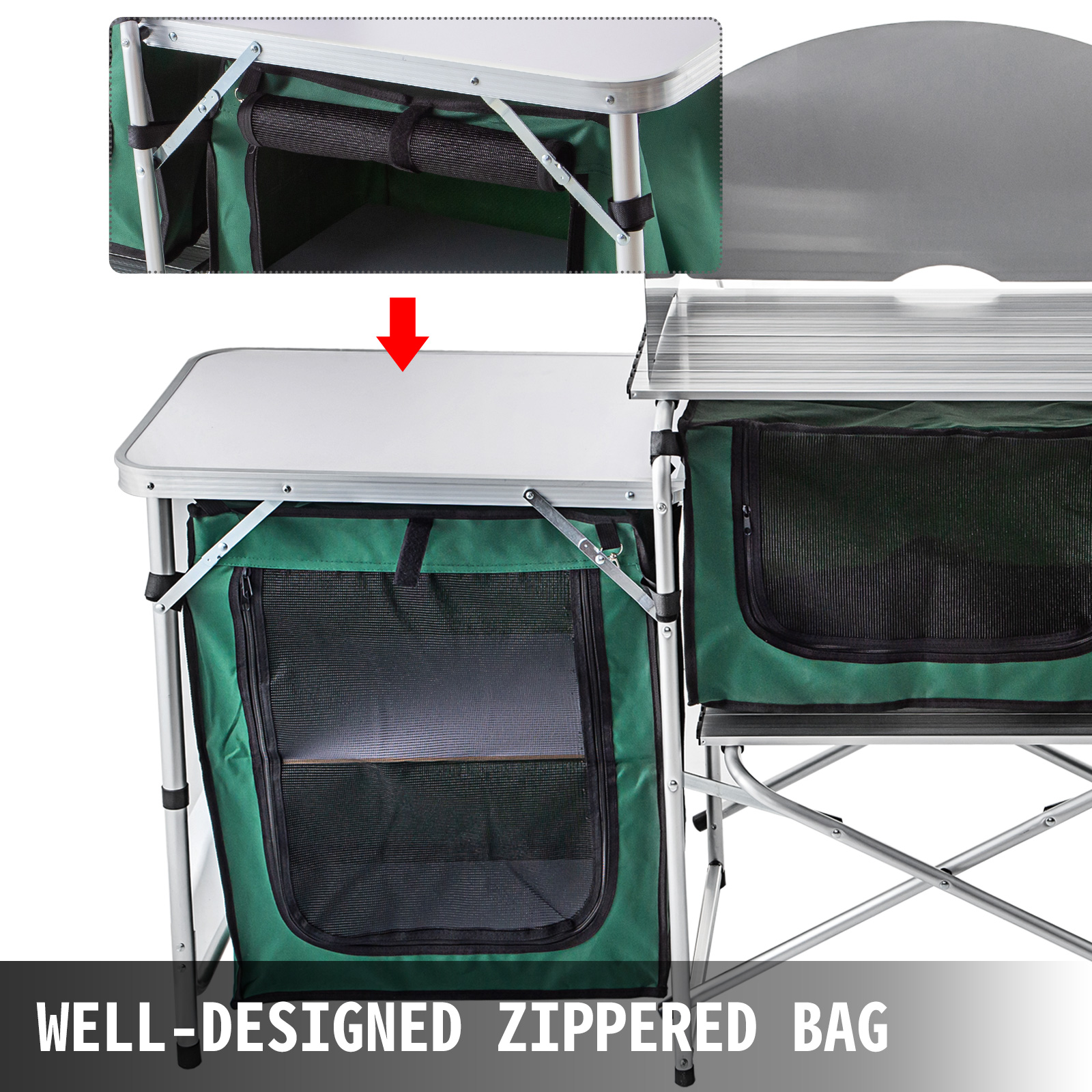 VEVOR VEVOR Camping Outdoor Kitchen 3 Zippered Bags Camping Cook