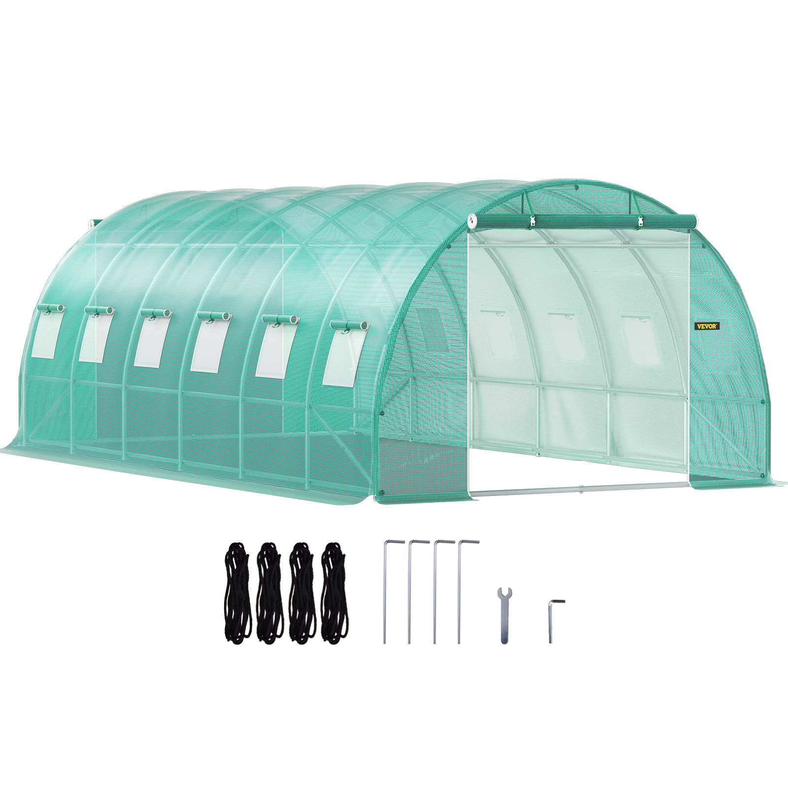 Tunnel Greenhouse,20 x 10 x7ft,White