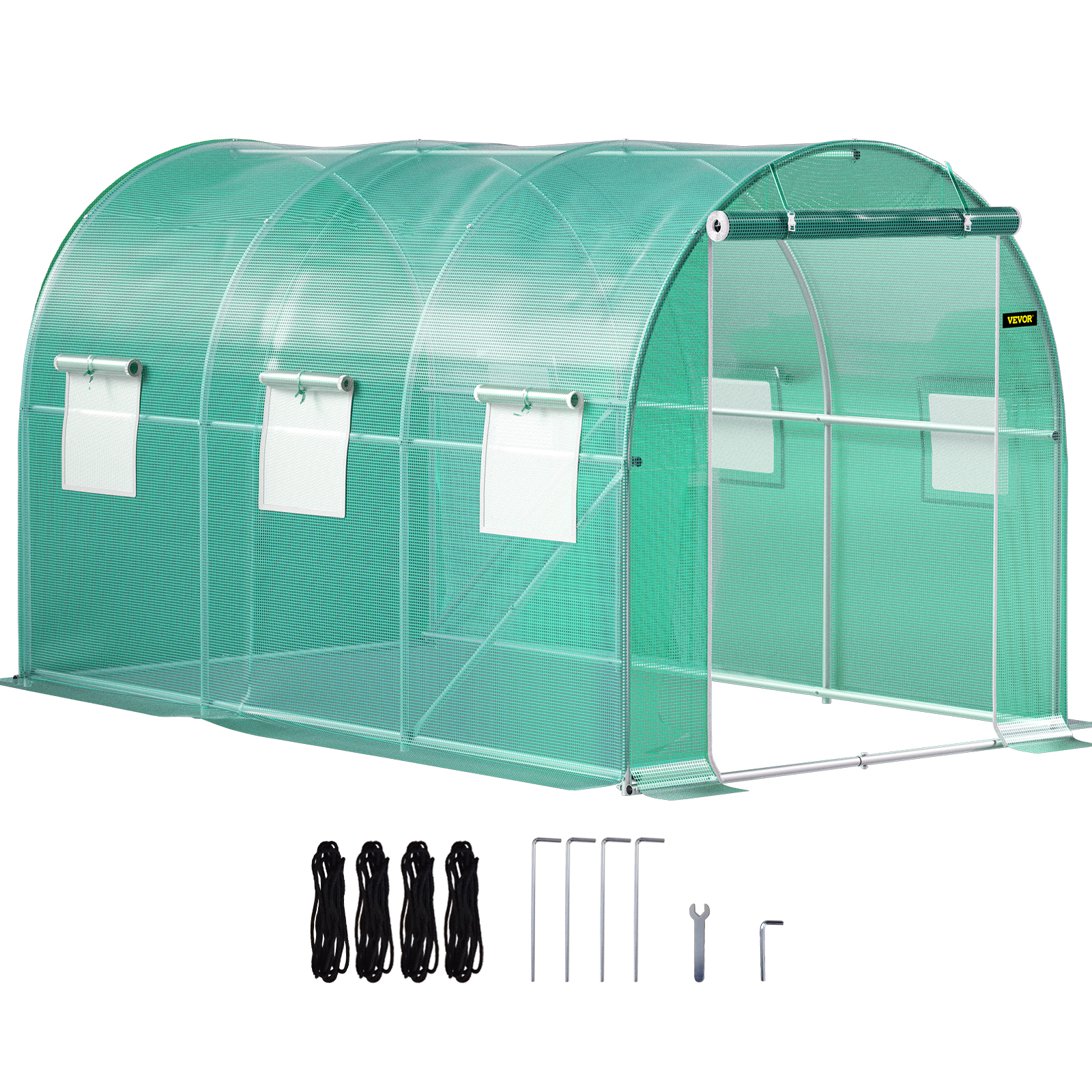 Tunnel Greenhouse,20 x 10 x7ft,White