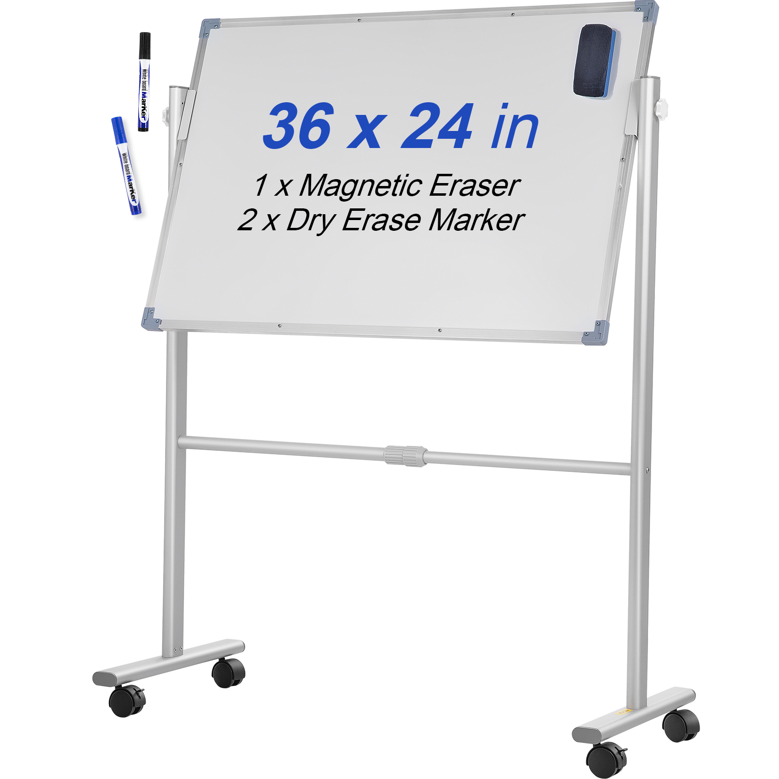 VEVOR Mobiles Whiteboard Doppelseitiges Whiteboard 60 X 90 Cm 