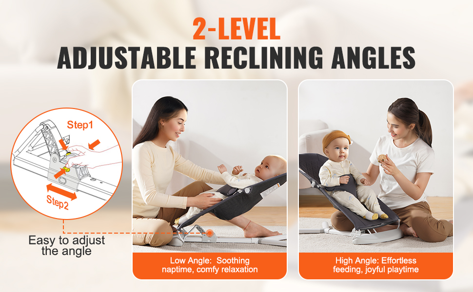 Baby bouncer adjustable recline online