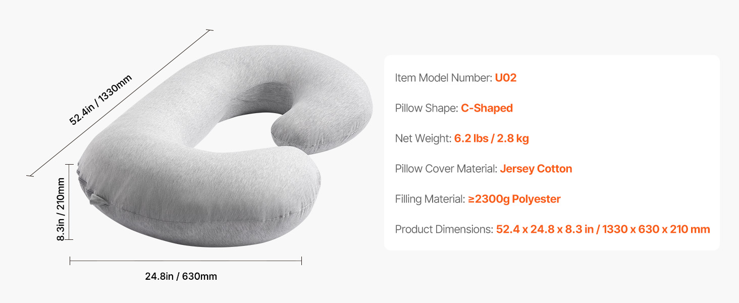 Ergonomic full body pillow