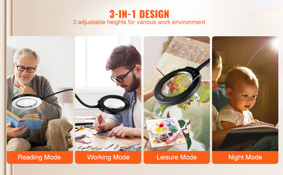 VEVOR 5X Floor Magnifying Glass with