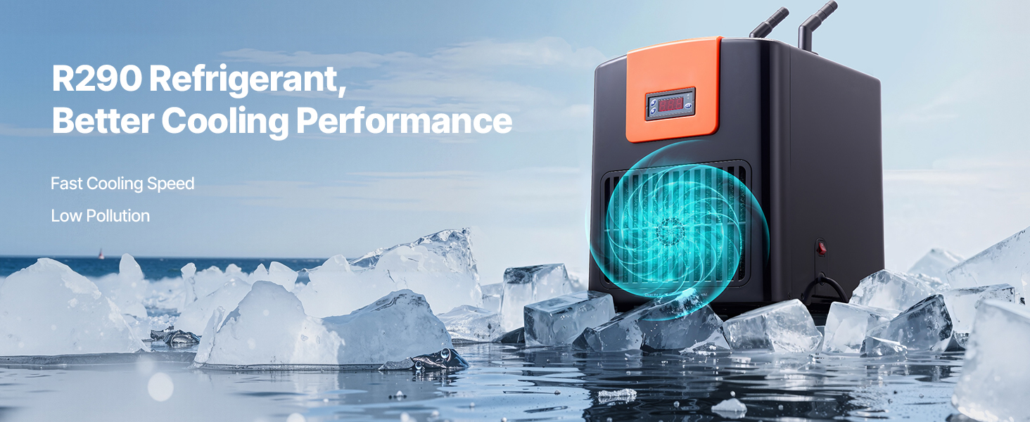 Aquarium Wasserkühler Chiller 200L Heizung Kühler Temperaturregelung Aquarium Chiller A100 1.12w