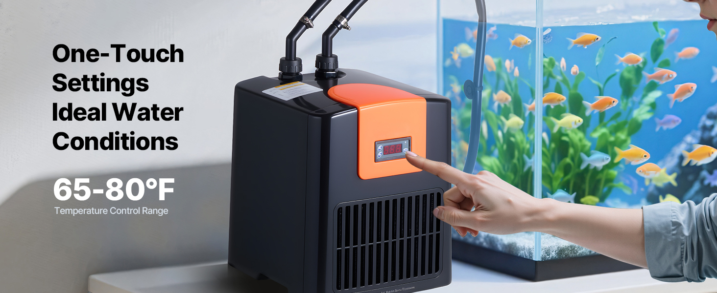 Aquarium Wasserkühler Chiller 200L Heizung Kühler Temperaturregelung Aquarium Chiller A100 1.14w