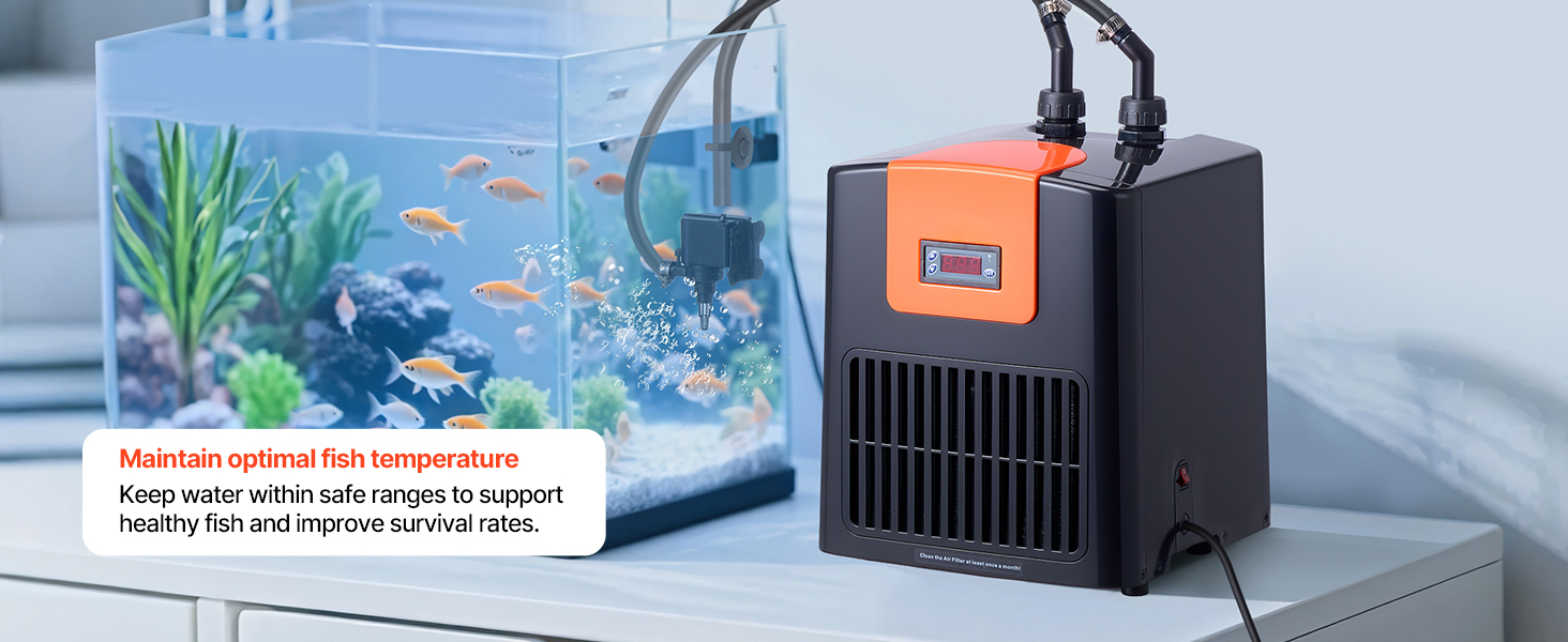 Aquarium Wasserkühler Chiller 200L Heizung Kühler Temperaturregelung Aquarium Chiller A100 1.20w
