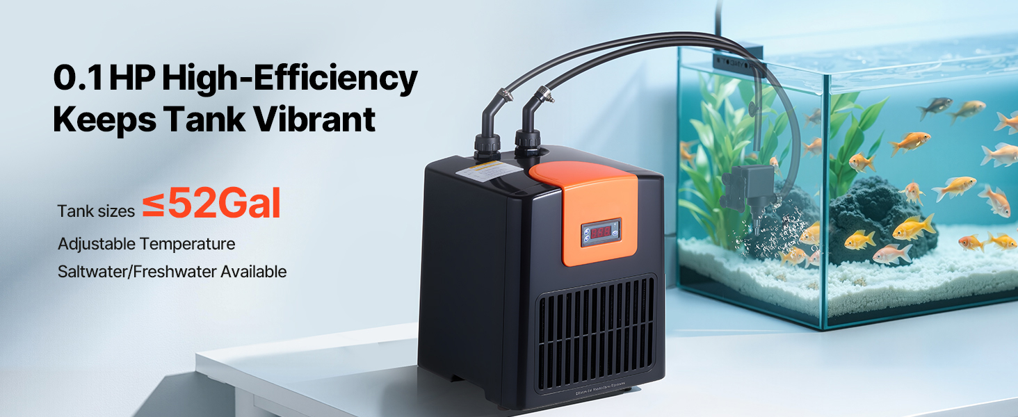 Aquarium Wasserkühler Chiller 200L Heizung Kühler Temperaturregelung Aquarium Chiller A100 1.4w