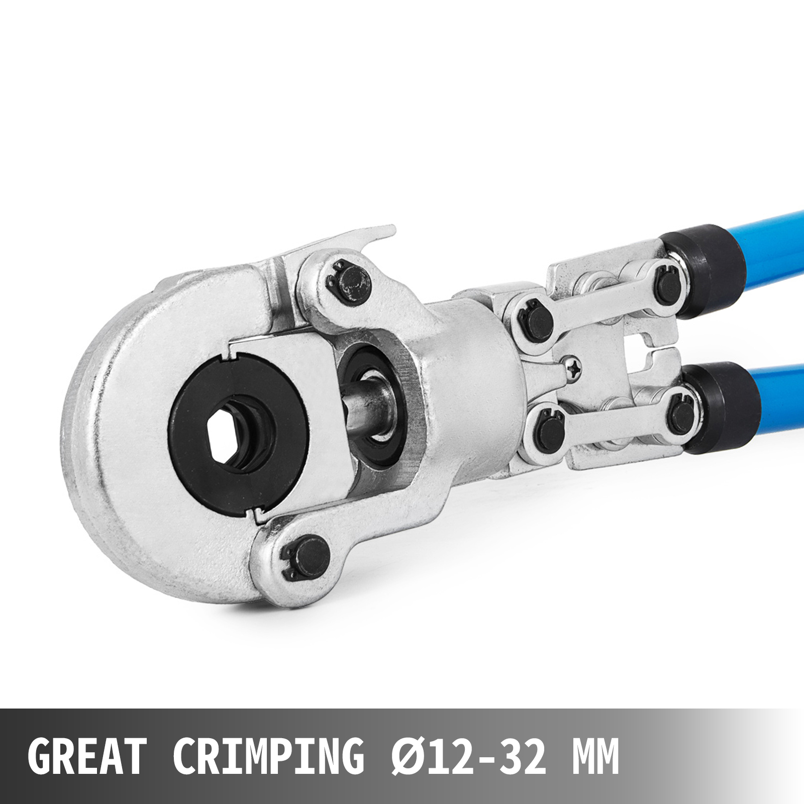 Copper Pipe Crimper Pressing Crimping Tool V：12-28mm TH：16-32mm Jaws 360° Head 
