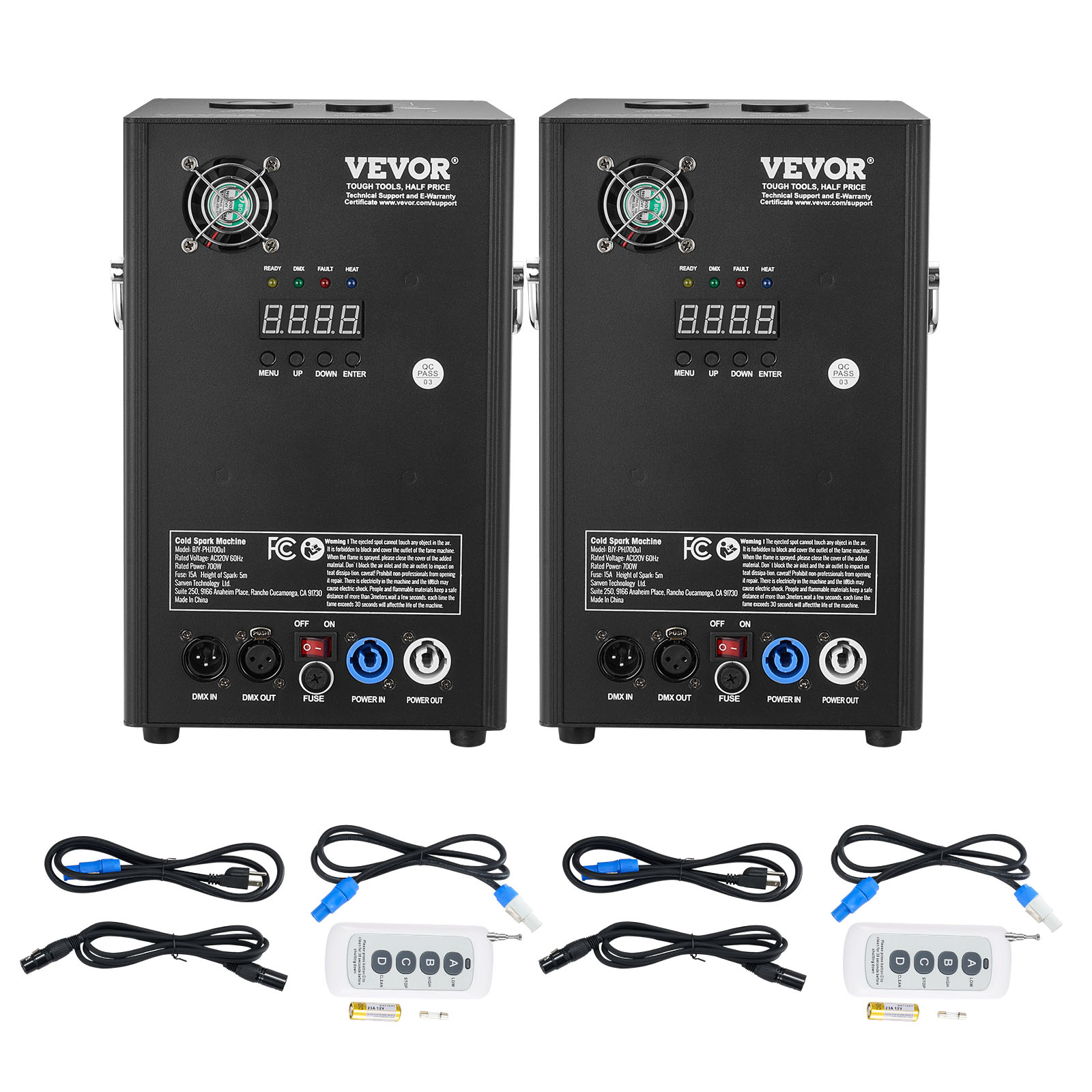 VEVOR 1/2/4X Cold Spark Machine Stage Effect DMX Firework DJ Event Party Wedding - Picture 51 of 74