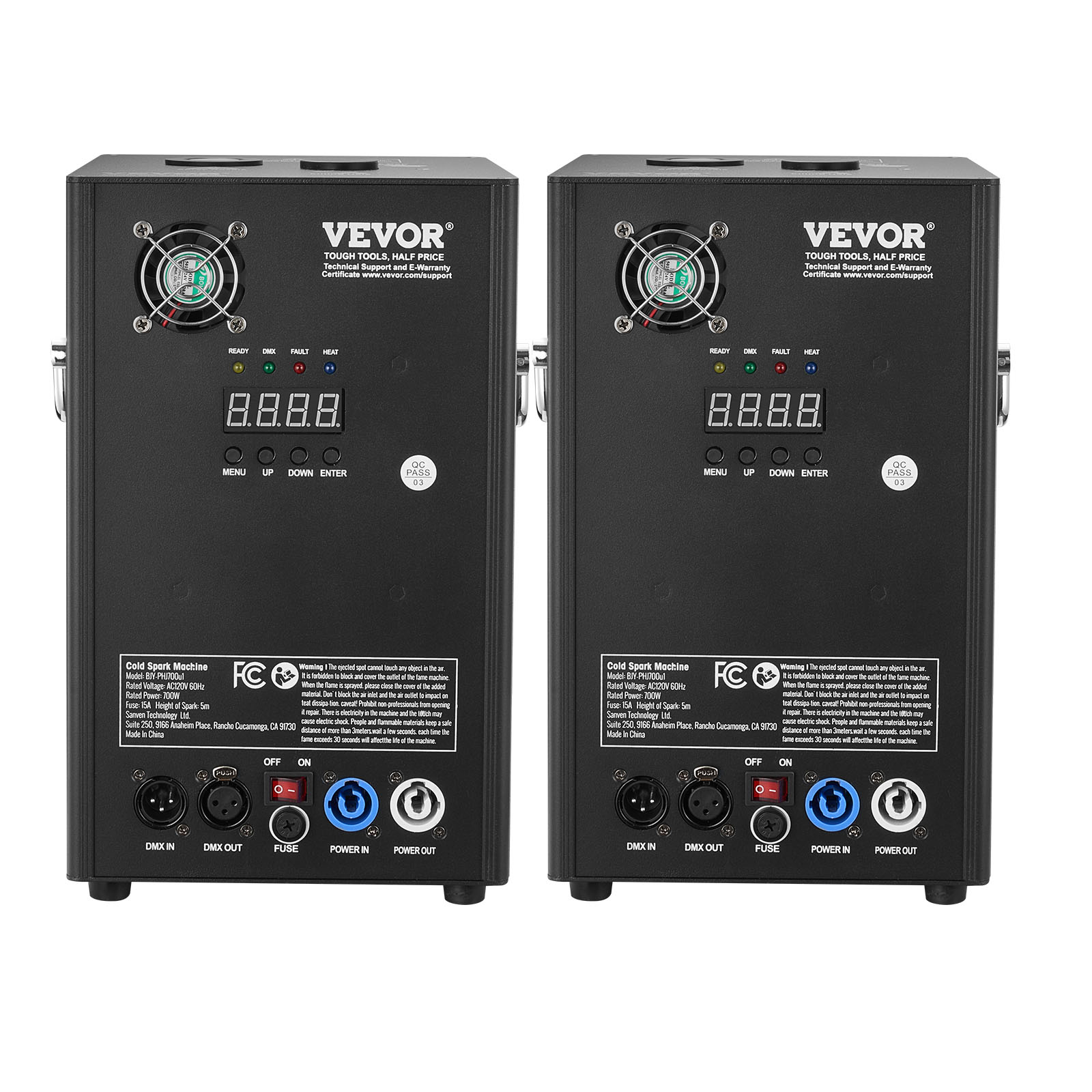 VEVOR 1/2/4X Cold Spark Machine Stage Effect DMX Firework DJ Event Party Wedding - Picture 60 of 74