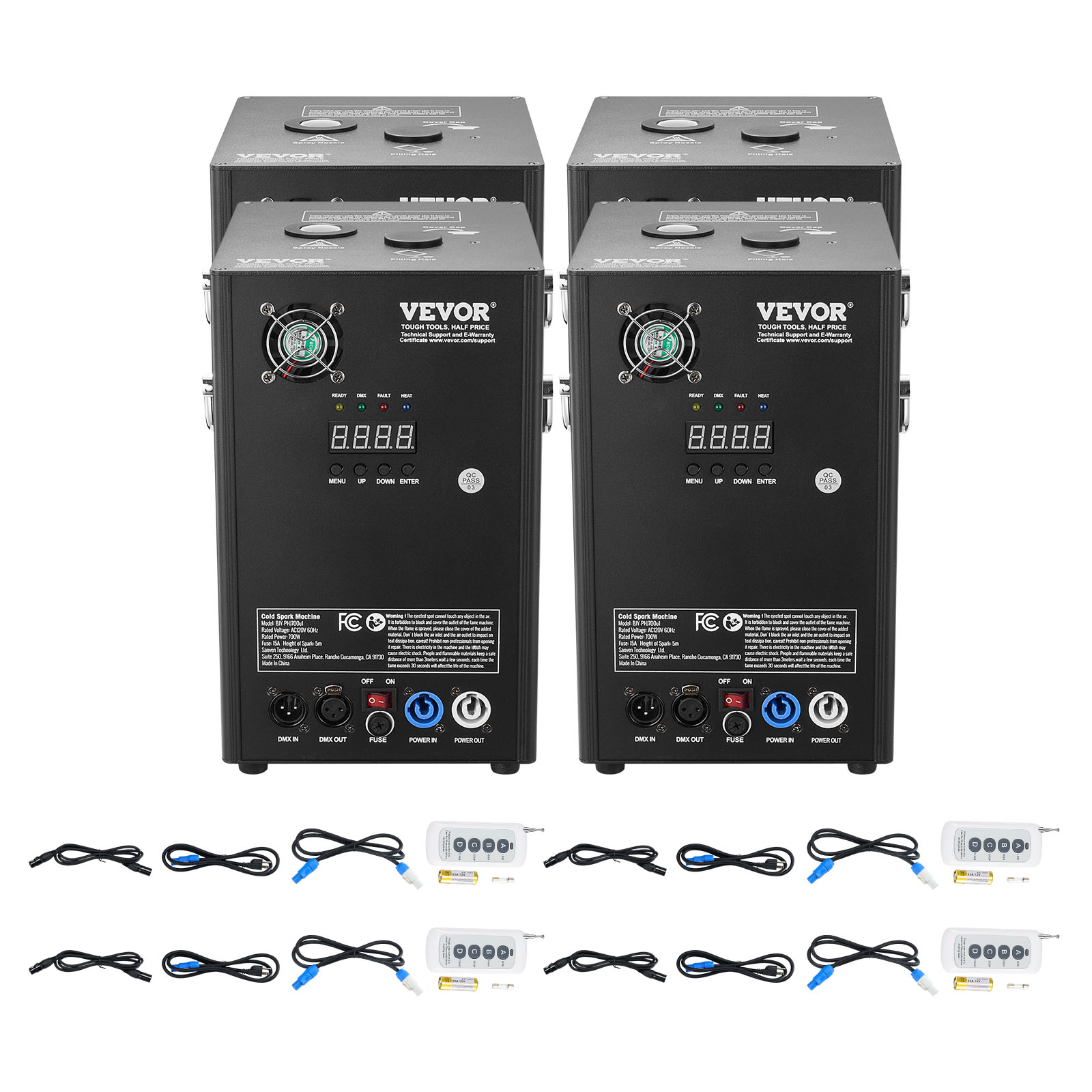 VEVOR 1/2/4X Cold Spark Machine Stage Effect DMX Firework DJ Event Party Wedding - Picture 63 of 74