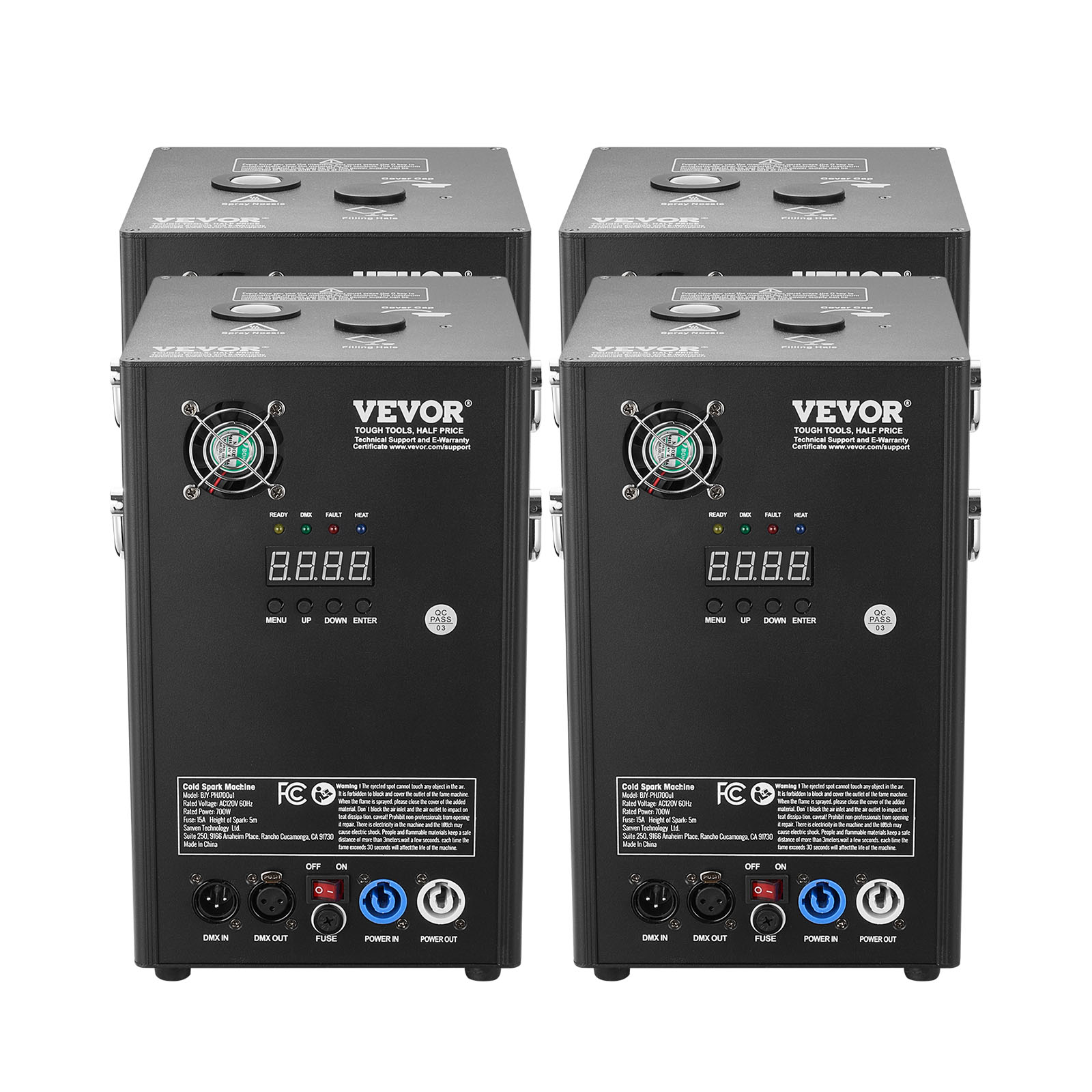 VEVOR 1/2/4X Cold Spark Machine Stage Effect DMX Firework DJ Event Party Wedding - Picture 72 of 74
