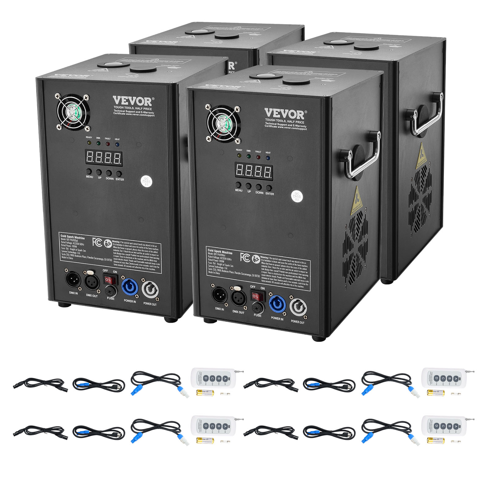 VEVOR 1/2/4X Cold Spark Machine Stage Effect DMX Firework DJ Event Party Wedding - Picture 71 of 74