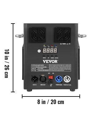 VEVOR Stage Equipment Special Effect Machine, 500W 4pcs Stage Effect Machine with Wireless Remote Control, Smart DMX Control Stage Equipment Showing Machine for Wedding, Musical Show
