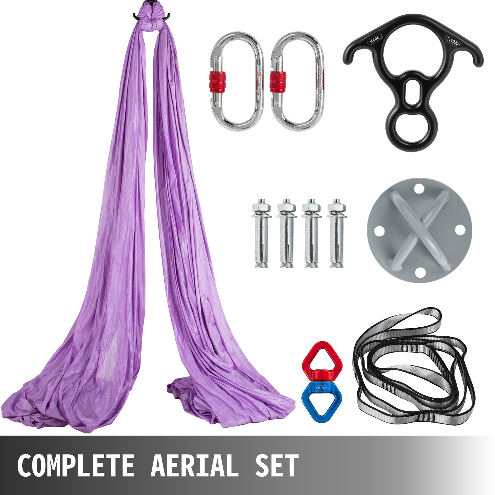 Aerial Yoga Swing Set Yoga Hammock Anti-Gravity Kit Inversion Swing  Exercises