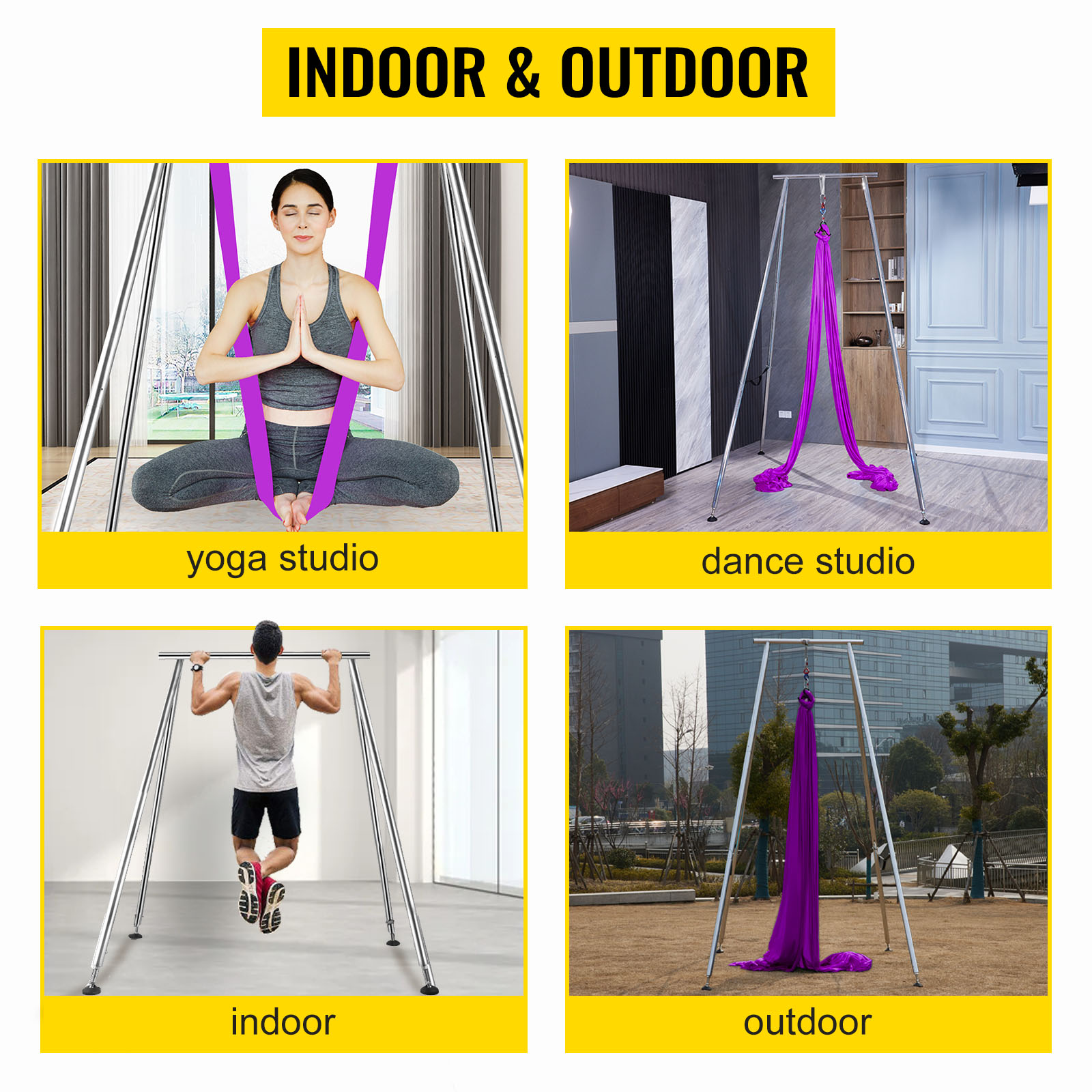 YOGABODY Naturals Yoga Trapeze -Yoga Swing/Sling/Inversion Tool, Purple :  : Sports, Fitness & Outdoors