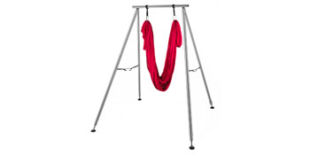 VEVOR Aerial Yoga Frame, Portable Yoga Swing Stand, Max 250kg/551lbs  2.93m/115” Steel Pipe Inversion Yoga Swing Stand Yoga Rig Yoga Sling  Inversion