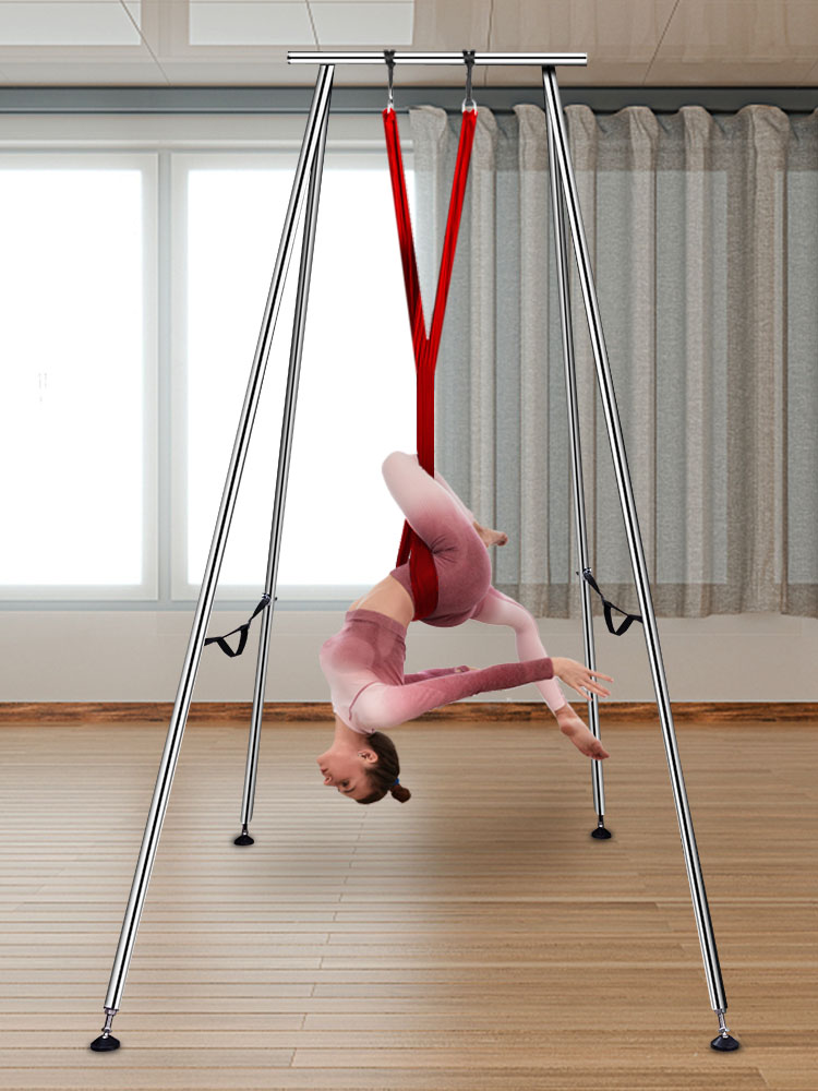 VEVOR Portable Aerial Yoga Frame Yoga Trapeze Stand Steel Pipe Yoga Swing  Stand Indoor