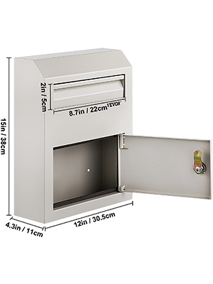 Virtual Sample Request: BB98WH - White Wall Mount Ballot Box w/Key Lock -  Large (8-1/2x11 Insert) - IdeaStage Promotions: Thousands of ways to  promote your business!