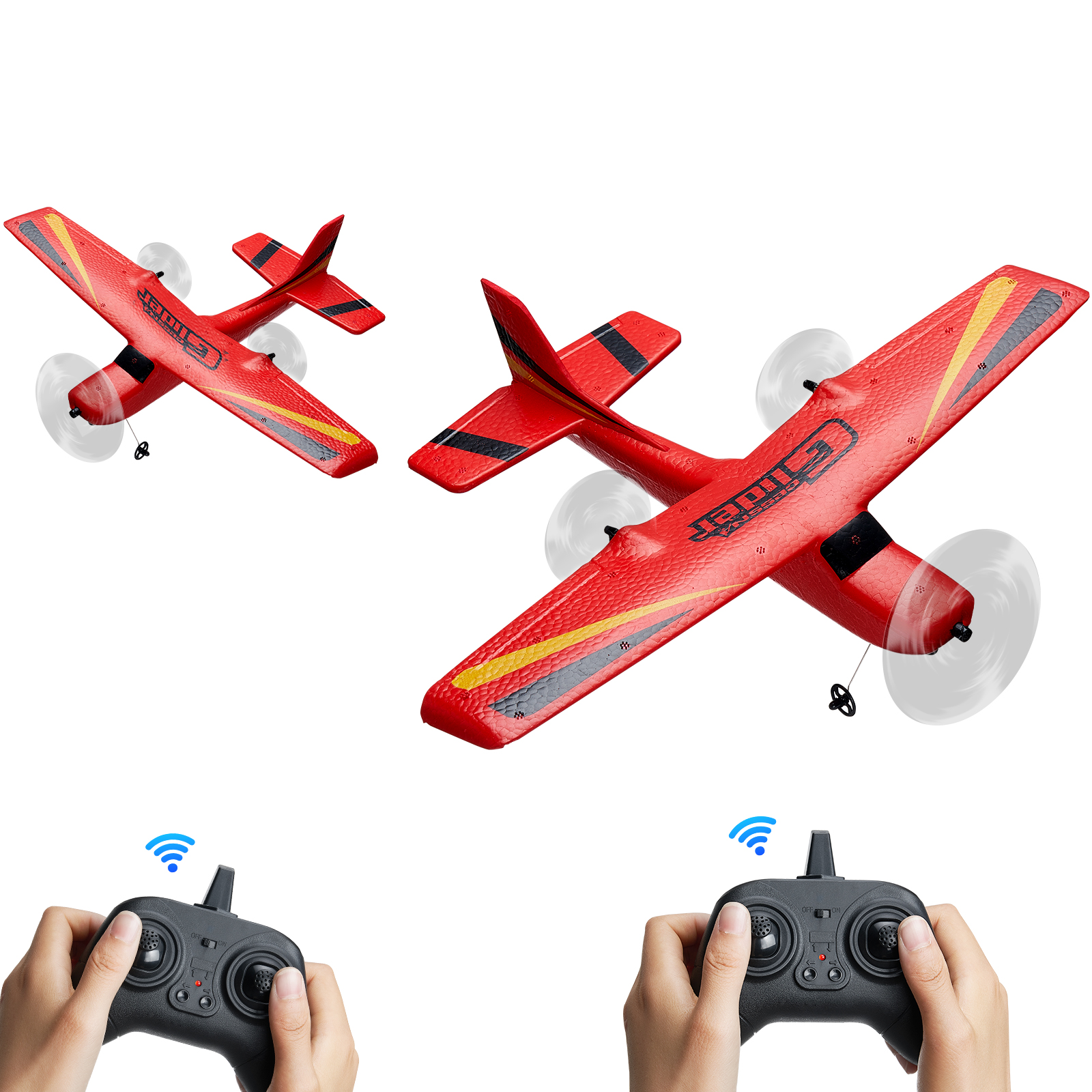 VEVOR RC Airplane Fighter EPP Foam RC Plane Toy with 2.4 GHz Remote Control - Picture 58 of 86