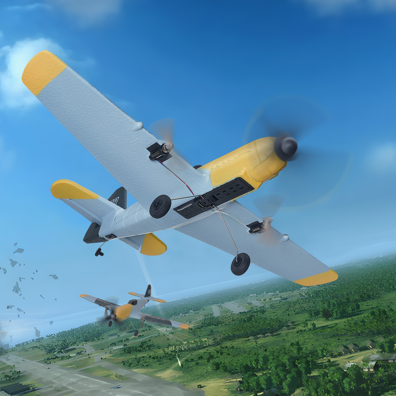 VEVOR RC Airplane Fighter EPP Foam RC Plane Toy with 2.4 GHz Remote Control - Picture 46 of 86