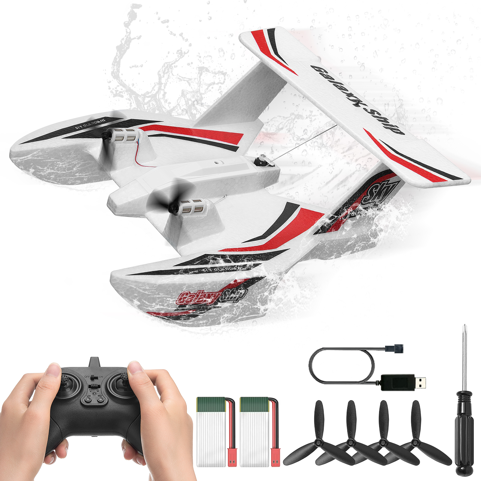 VEVOR RC Airplane Fighter EPP Foam RC Plane Toy with 2.4 GHz Remote Control - Picture 63 of 86