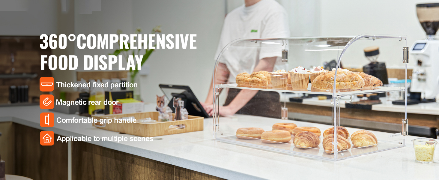 Lot De 2 Boîtes à Pain Transparentes Réglables à 4 étages Pour Comptoir De Cuisine, Rangement Du Pain Avec Porte Magnétique 40 X 29 X 24,9 Cm