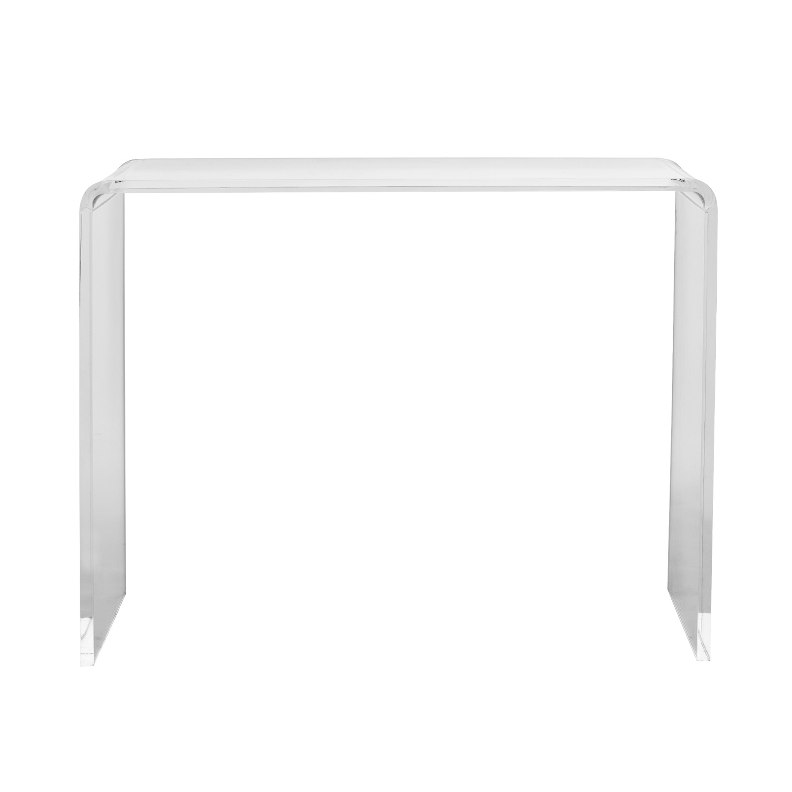 VEVOR Acrylic Folding Tray Table Acrylic End Table Folding X-Leg for Living Room