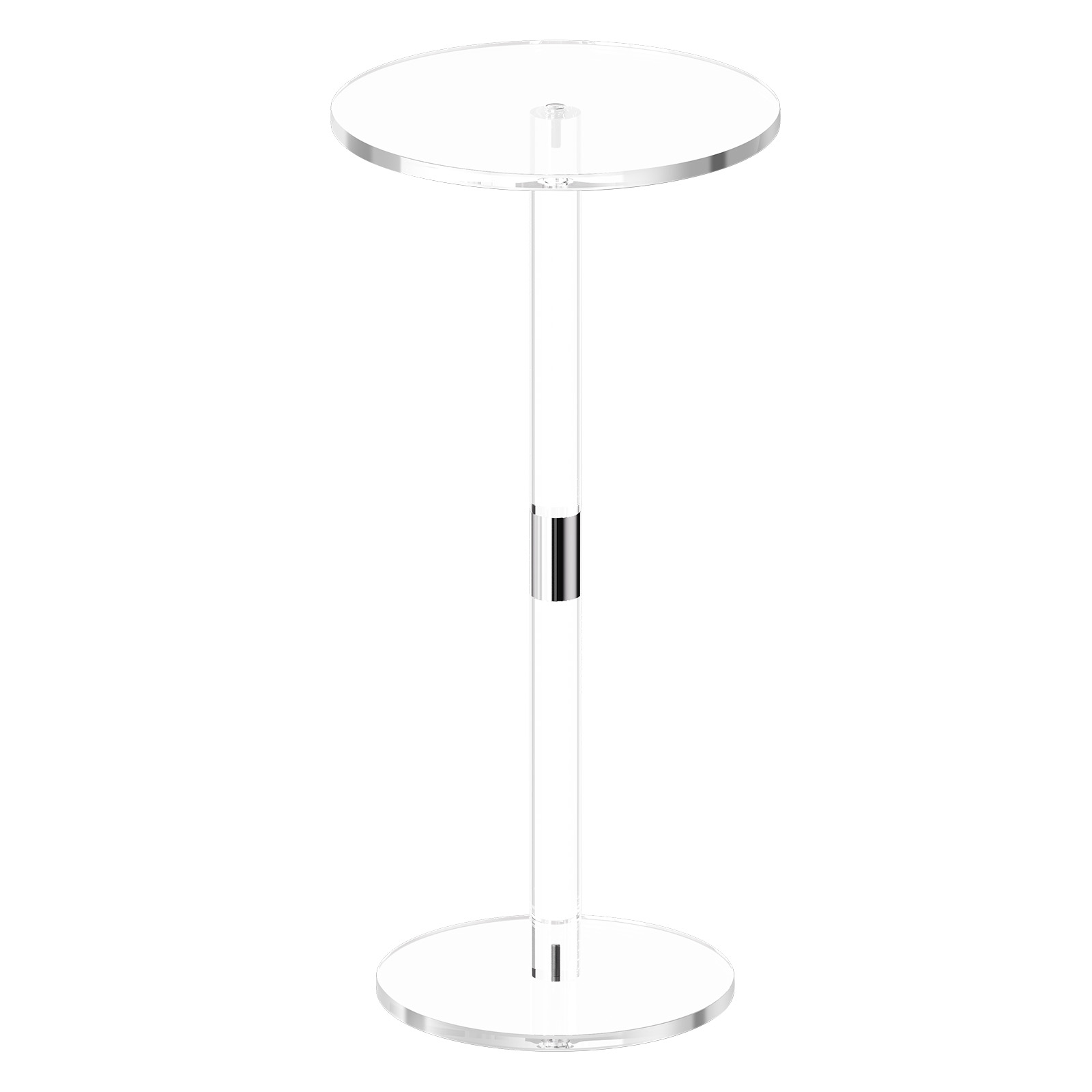 Uimoso Acrylic Desk Coffee Table Nightstand Side End Table Clear Console Table