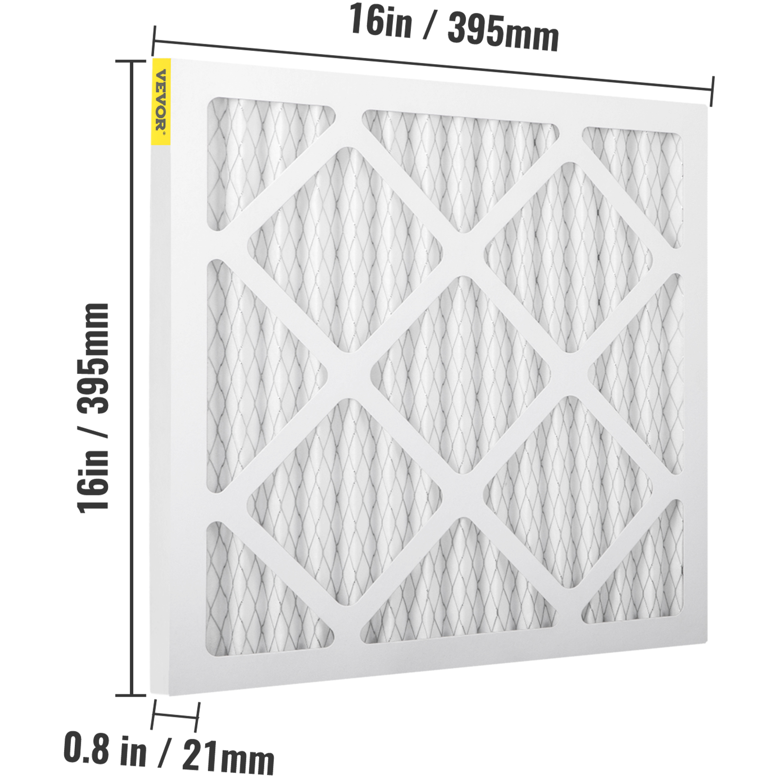 VEVOR Filter Replacement HEPA/MERV 8/Active Carbon Air Filter 1/4-12pcs 16-24'' - Picture 46 of 62