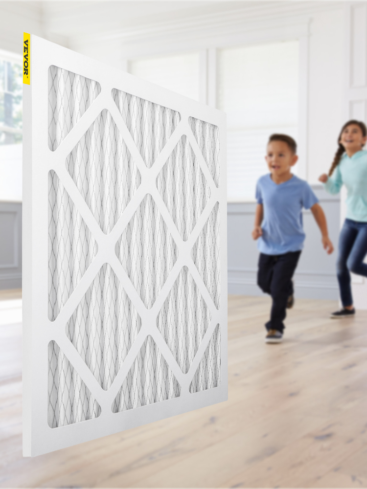 VEVOR HEPA Replacement Filter, 16''x16'' AC Filter, 12pcs HVAC Pleated Air Filter, AC Furnace Filter Replacement Set, MERV 8, Good for Home, Commercial Capture Particles, Fit for Dri-Eaz DefendAir HEP