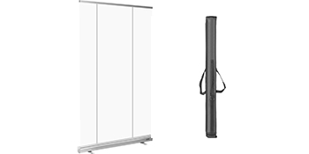 VEVOR Floor Standing Sneeze Guard, 48x80 Roll Up Banner Stand, Portable  Pull-Out Standing Divider, Stand Roll Up Banner for Cafe, Office, Cashier