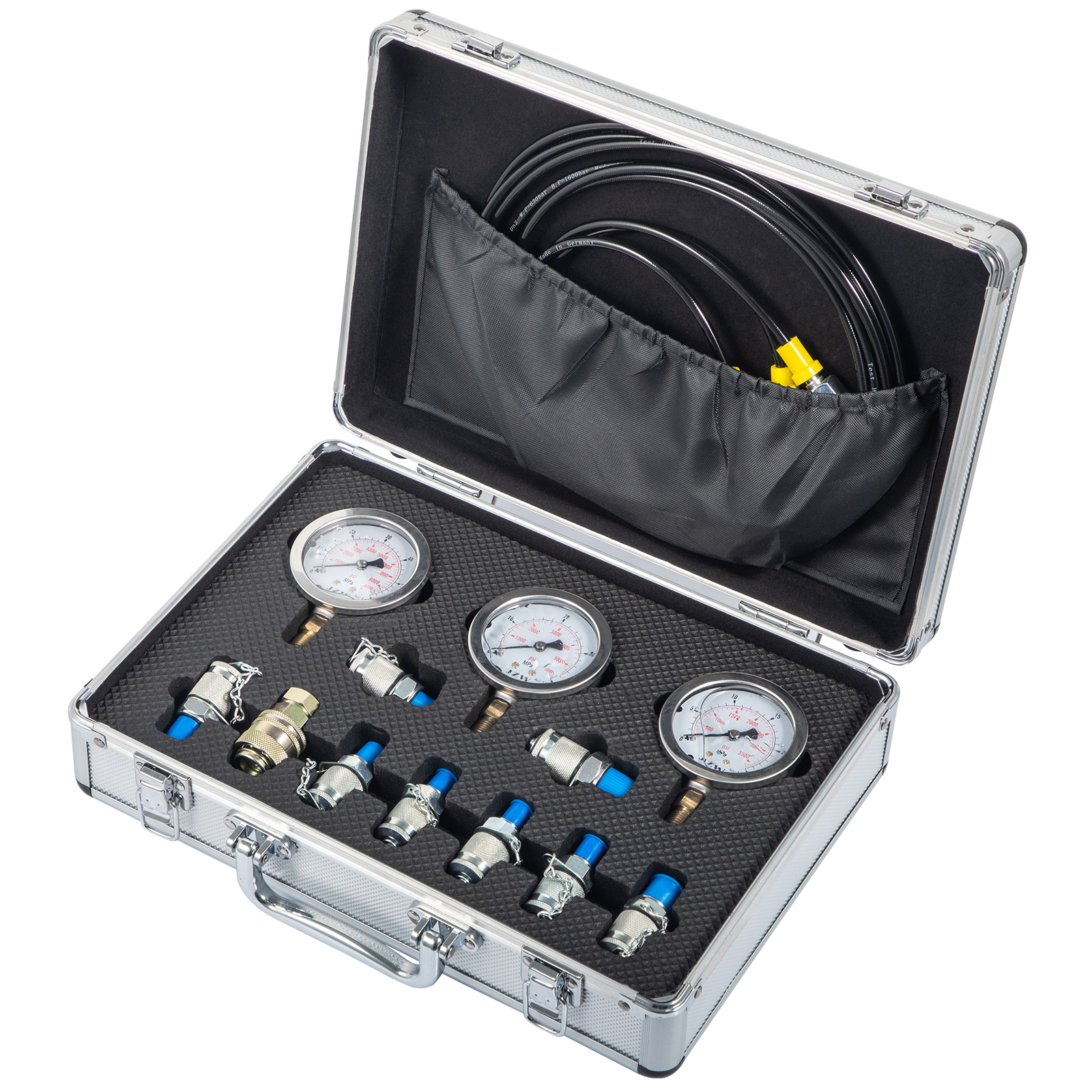 Portable Hydraulic Pressure Test Kit Hydraulic Equipment Tester Gauge Oil Pressure Pressure
