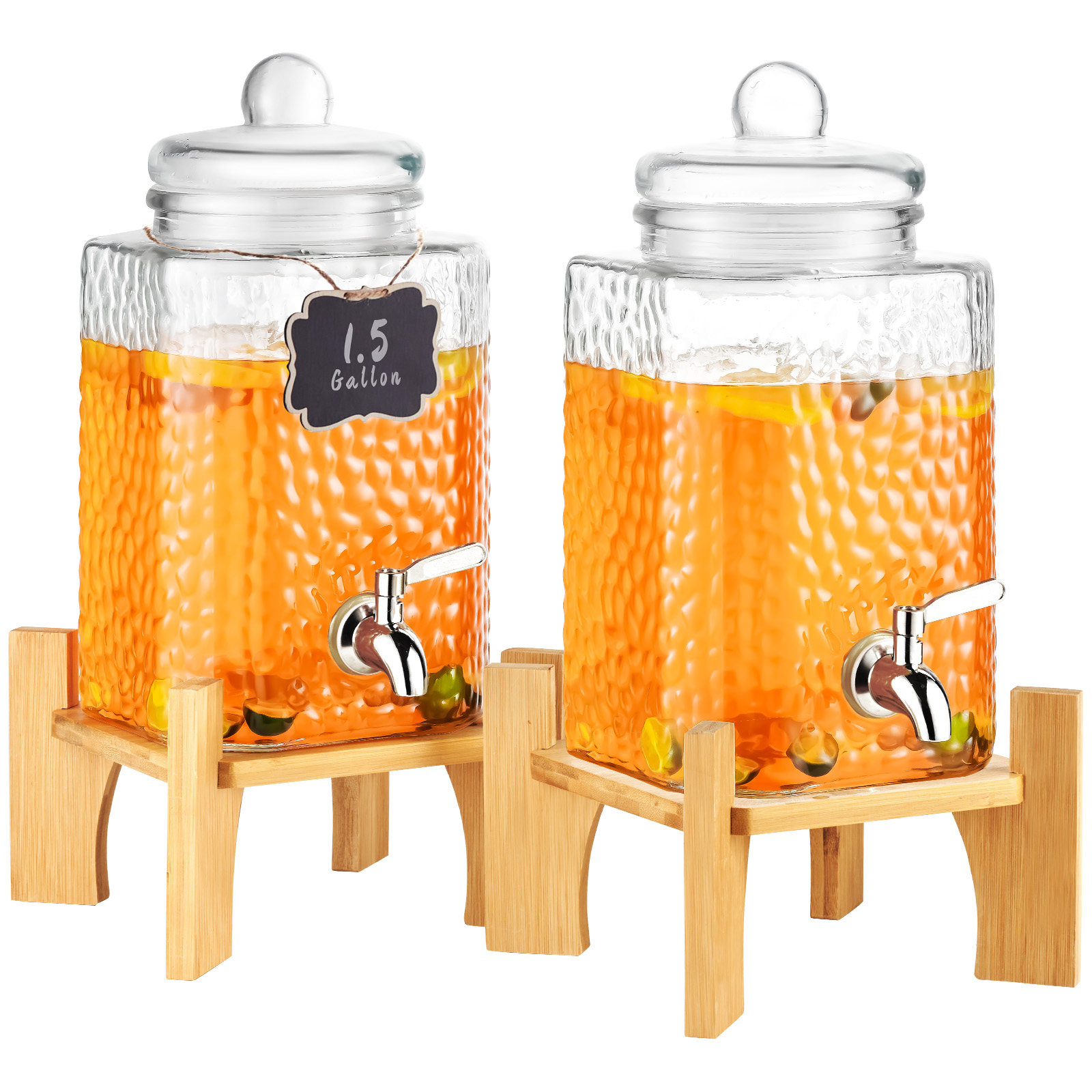 VEVOR Getränkespender 5,5-19L Wasserspender Partys Glas/Kunststoff Saftdispenser - Bild 57 von 144